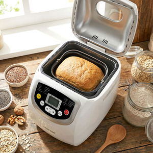 2LB Stainless Steel Automatic Bread Maker 19 Program Non Stick Timer
