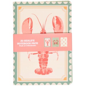 Pack of 3 Sealife Notebooks A5