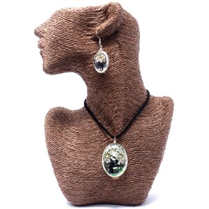 Pressed Flower Tree of Life Necklace Unique Real Flower Jewelry