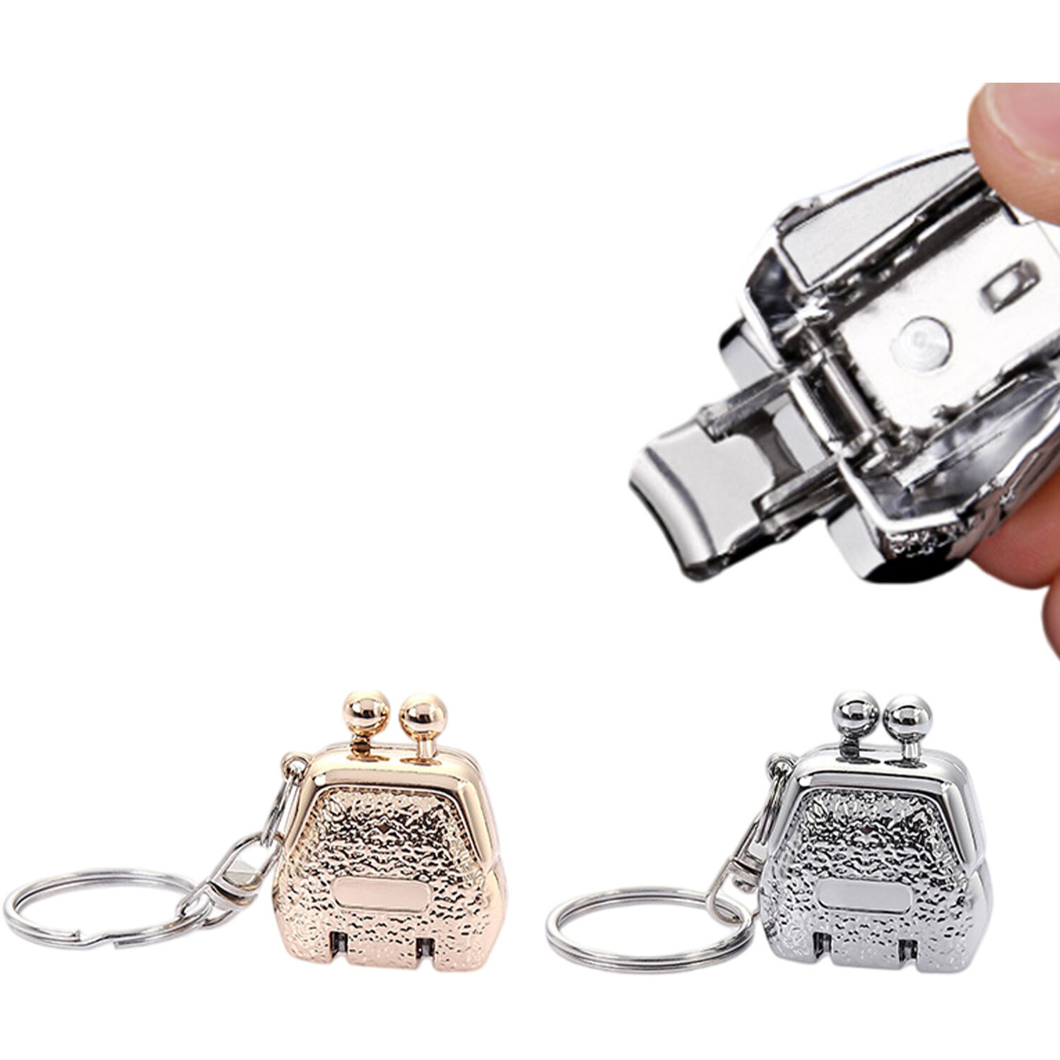 Mini Nail Clipper Keychain Stainless Steel Portable Tool