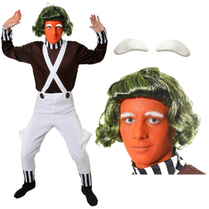 Factory Worker Costume - Wig & Eyebrows