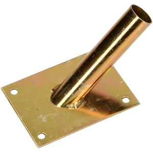 Single Flag Pole Holder - Wall Mounted Flag Pole Bracket, Galvanised