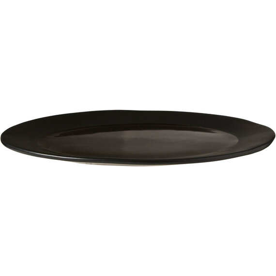 Hygge Black Stoneware Pizza Plate
