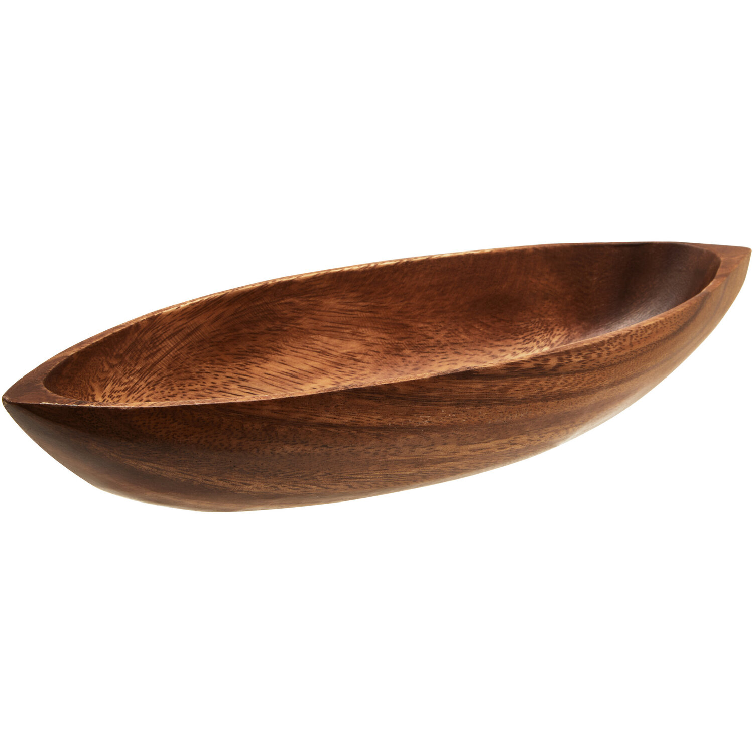 Kora Acacia Boat Shaped Serving Dish - Natural