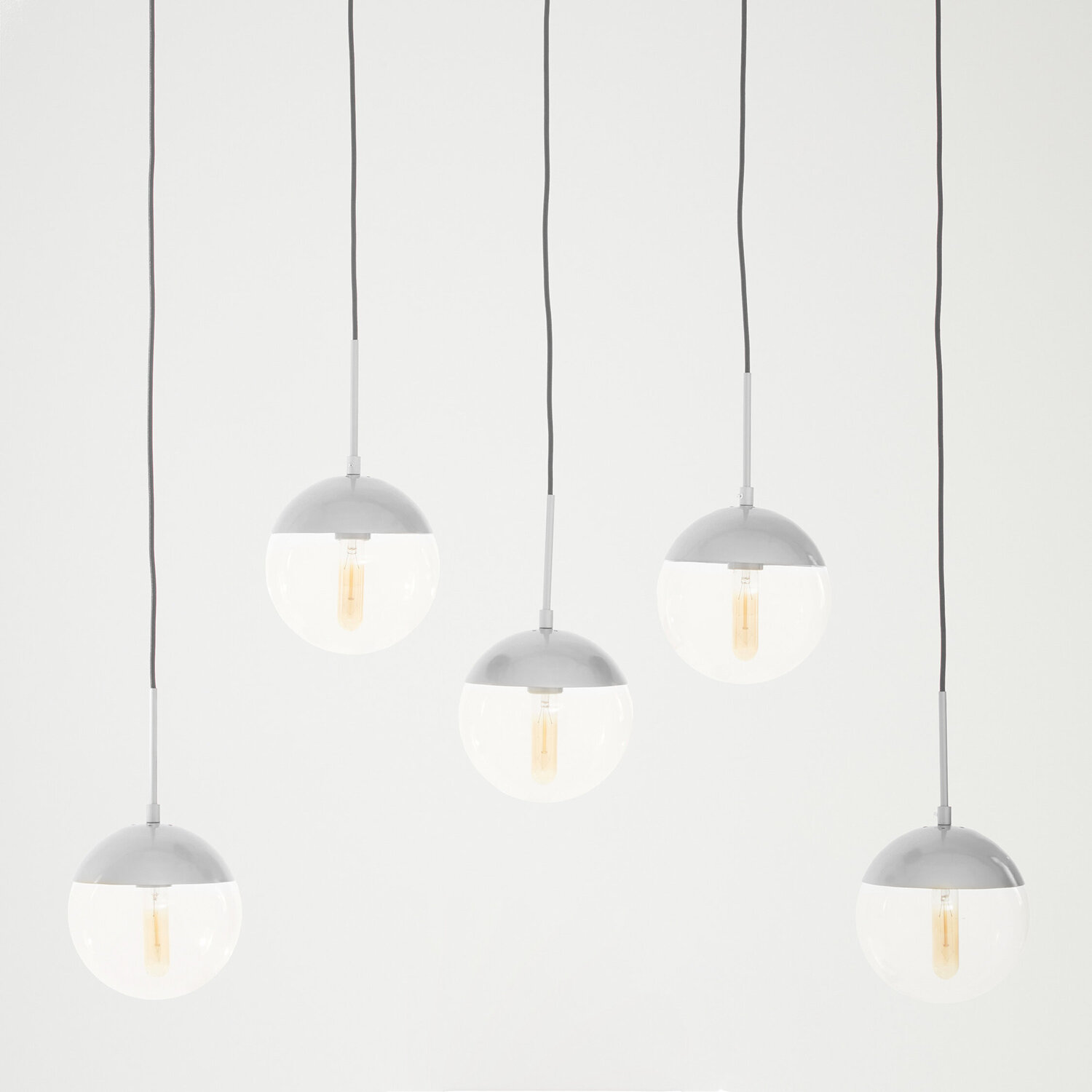 Revive Chrome 5 Pendant Light - Silver