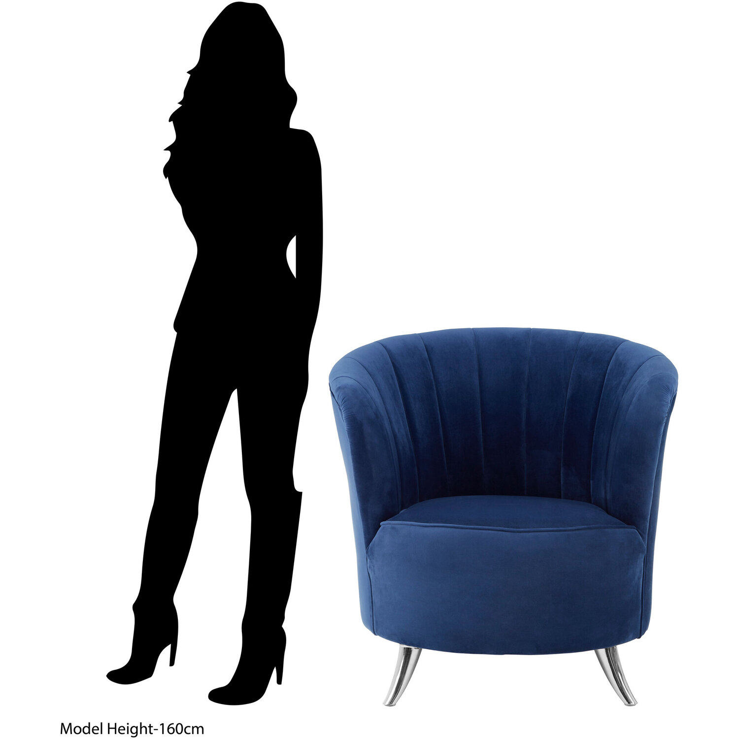 Maci Blue Tub Chair - Blue