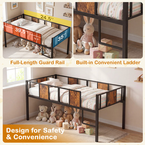 Kids Space-Saving Loft Bed Frame