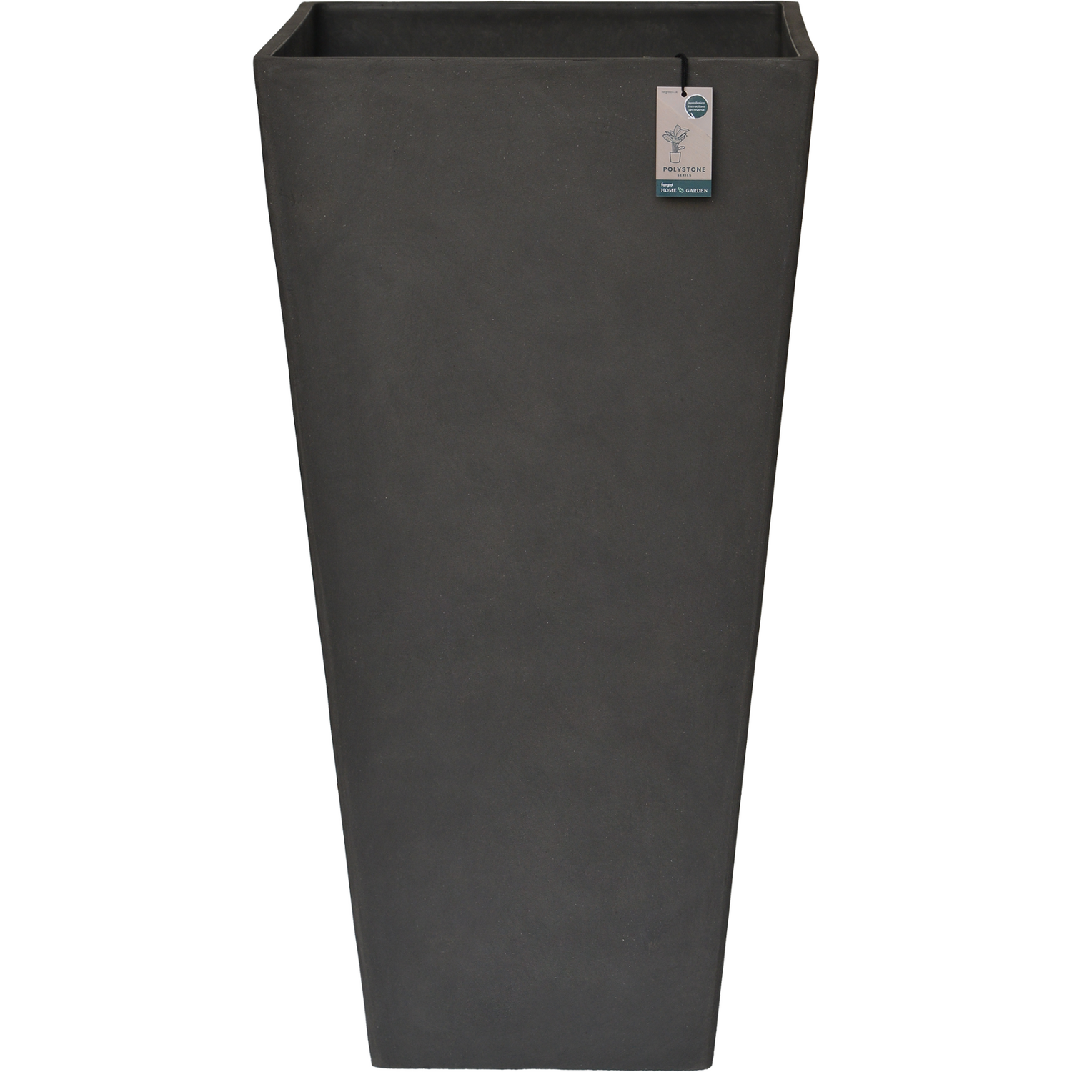 Fargro Home And Garden Fargro Home & Garden Tall Square Planter | Stone White Polystone | L30×W30×H50cm | 34L - Stone White / 410Mm