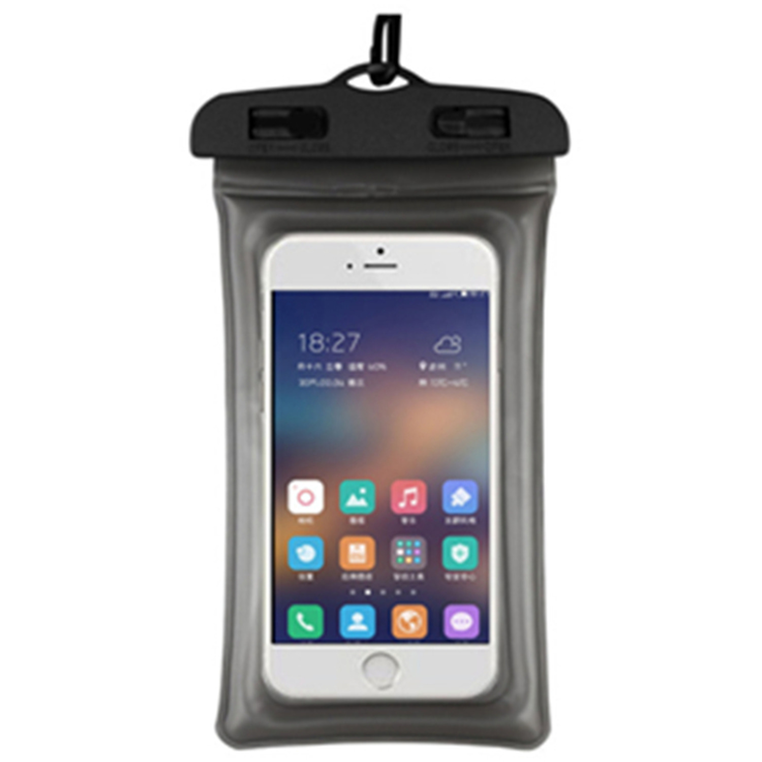 Waterproof Phone Protection Cover Bag - Black