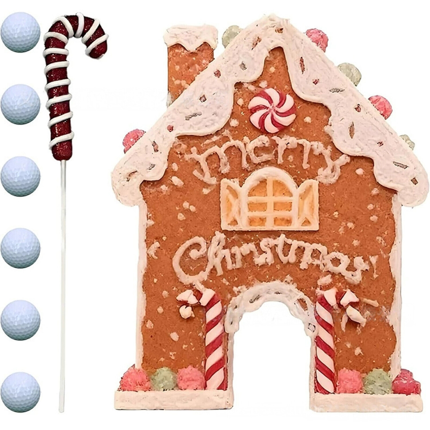 Christmas Gingerbread Golf Game Set
