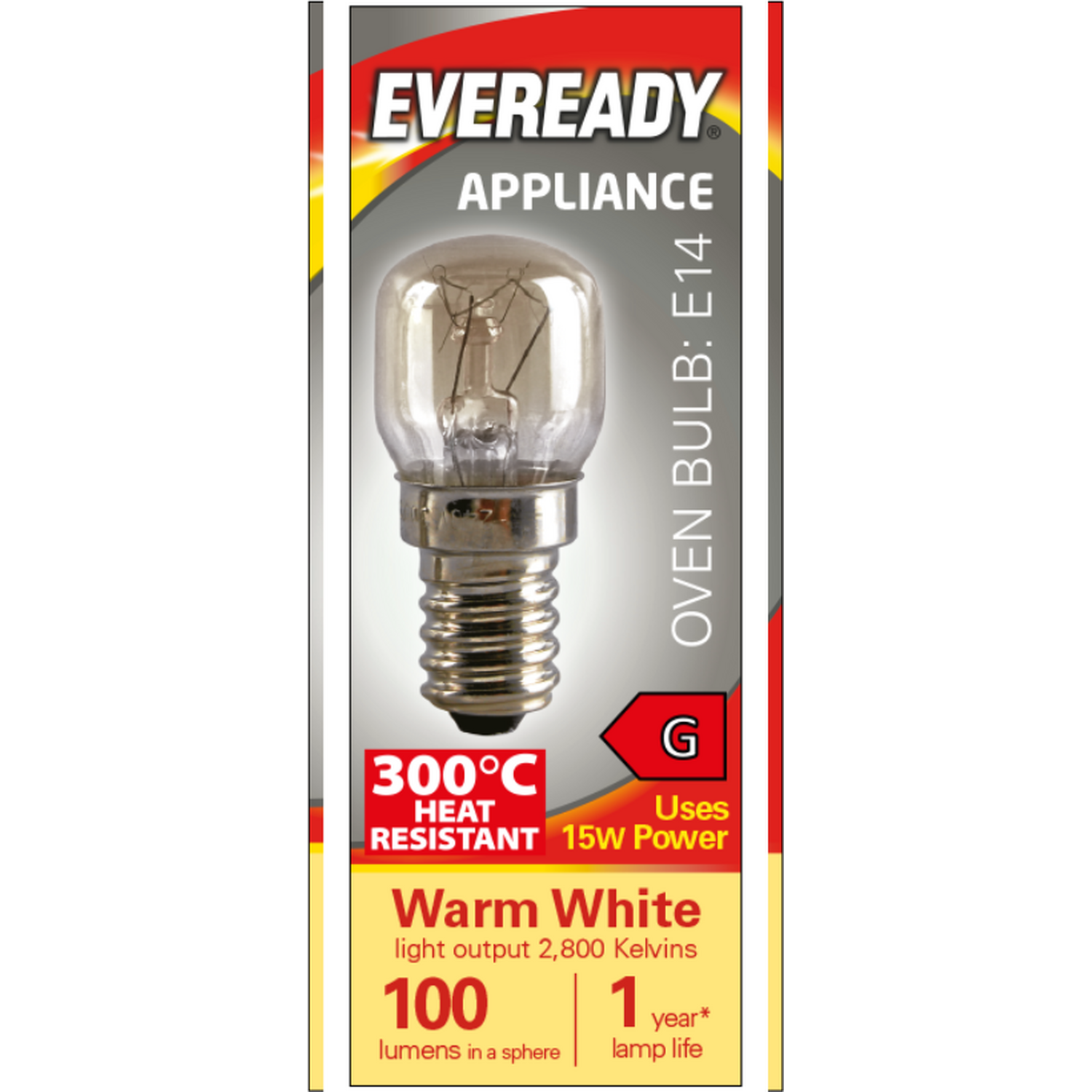 Image of Eveready Oven Lamp E14 100lm 15W&hellip;