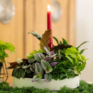 Medium Grey Orbital Candle Holder 15.5cm
