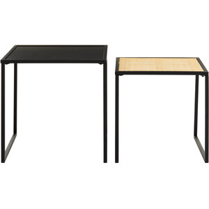 Depok Rattan And Metal Nest Of Two Tables