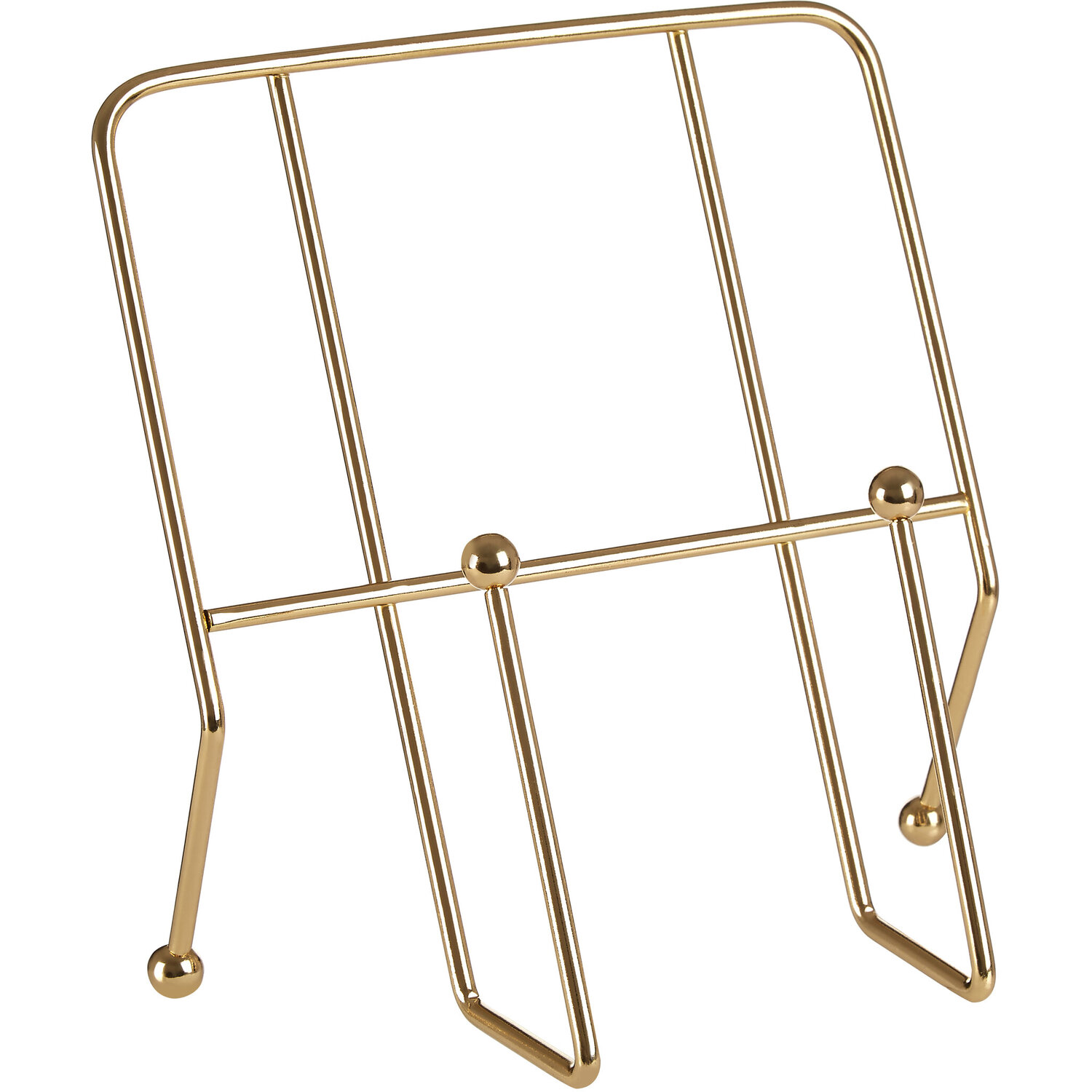 Reyna Gold Finish Cookbook Stand - Gold