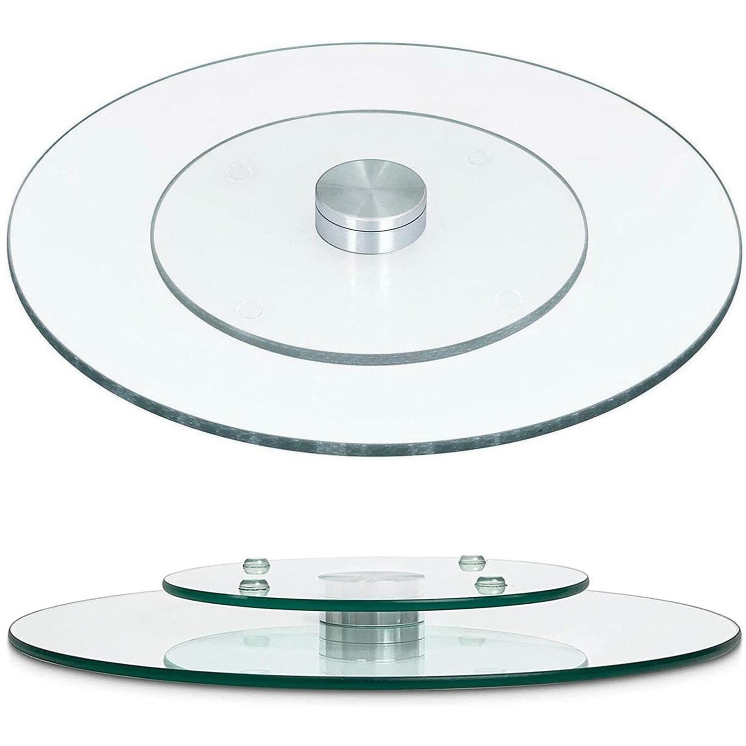 Image of Rotating Glass Serving Tray Turntable -&hellip;