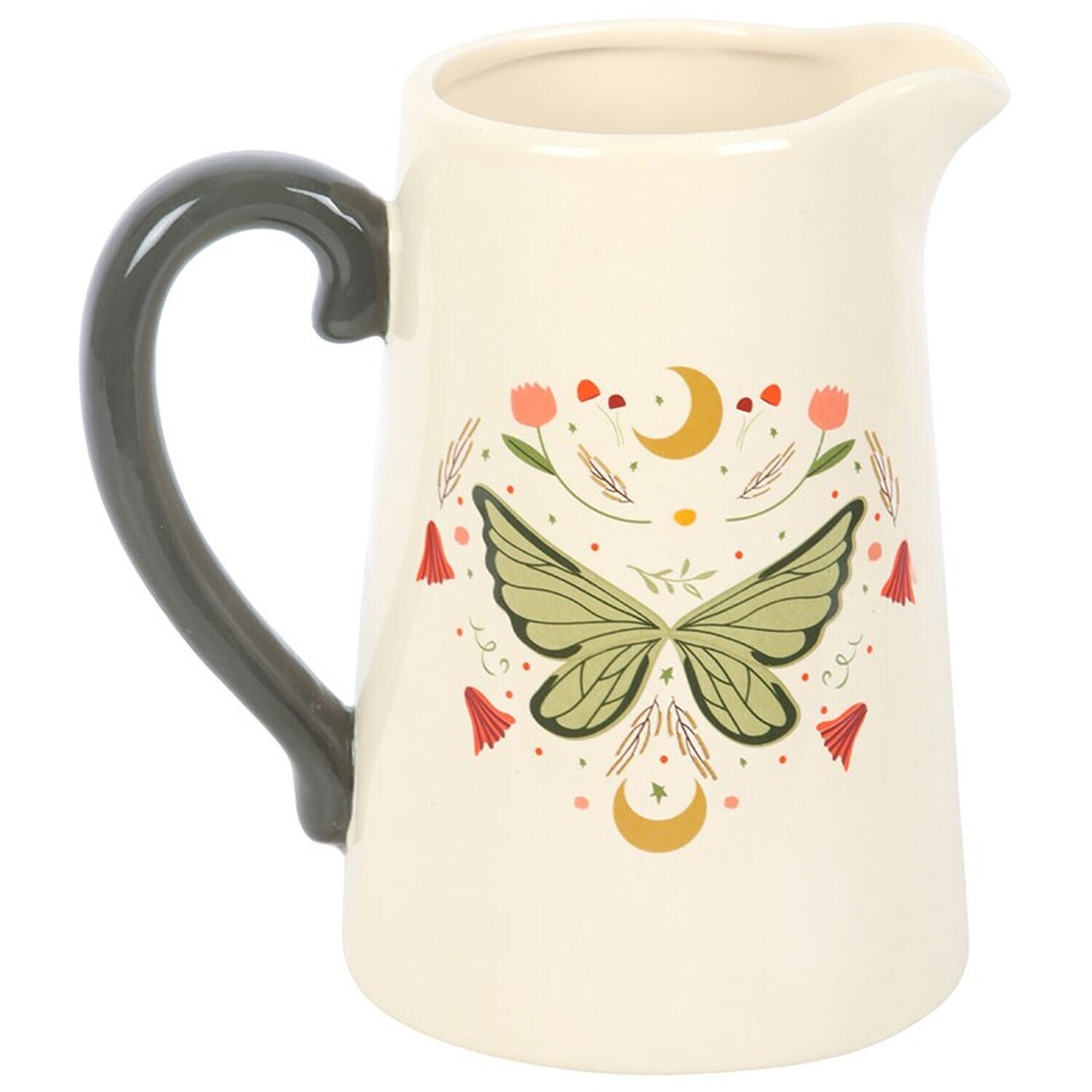 Fairy Wing Ceramic Flower Jug Vase - Multicolour