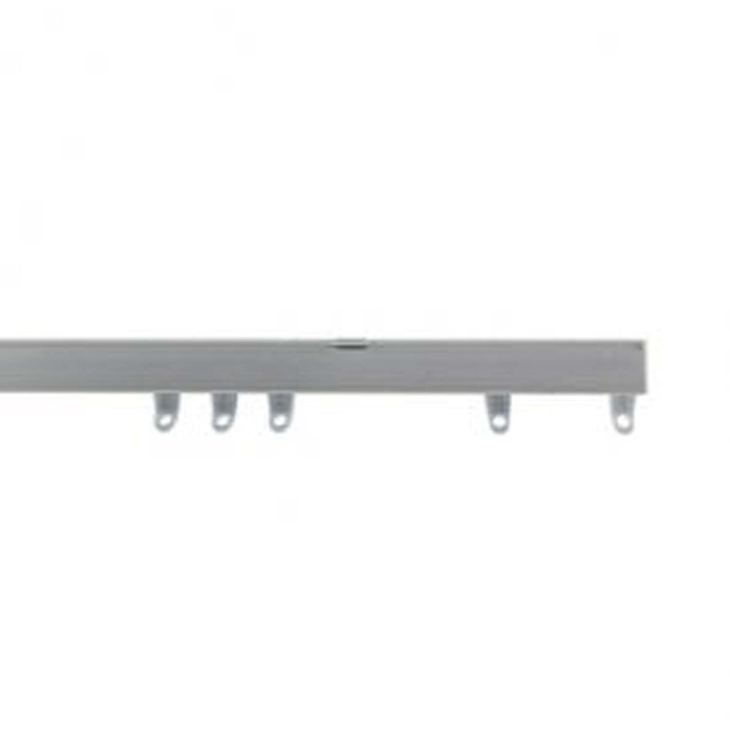 Silver Fineline Aluminium Curtain Track - Silver / 80cm