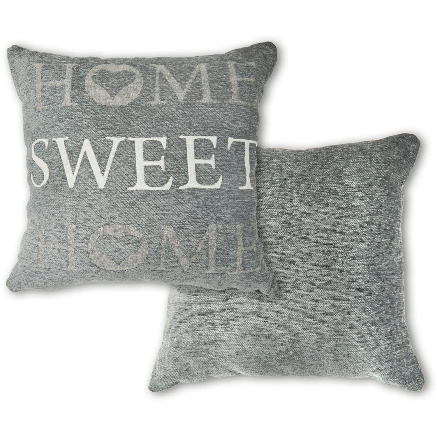 Home Sweet Home Cushion Cover - Silver
