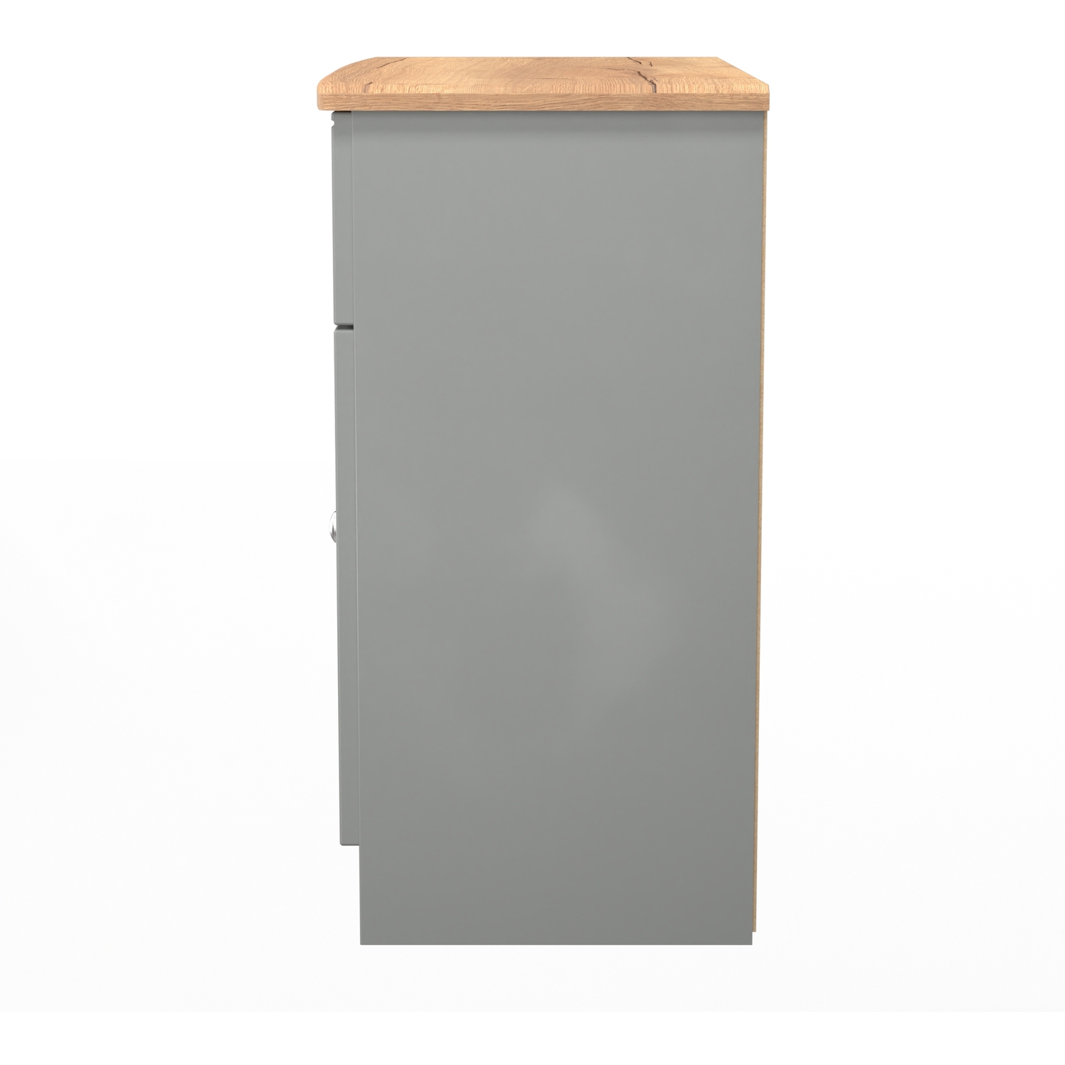 Victoria Ready Assembled 1 Drawer 2 Door Sideboard - Dusk Grey Riviera Oak
