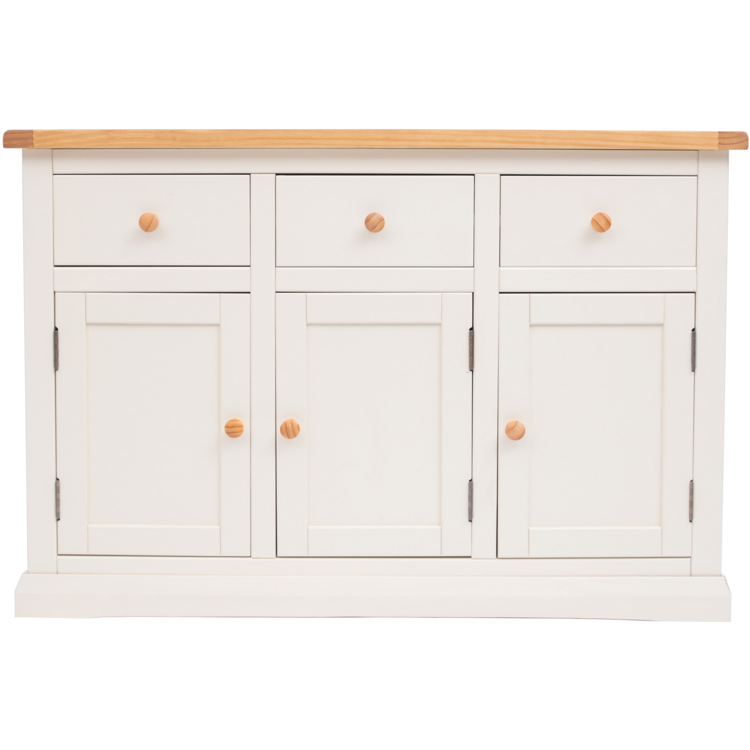 Cabinet Bits Castelli 3 Door 3 Drawer Sideboard - White