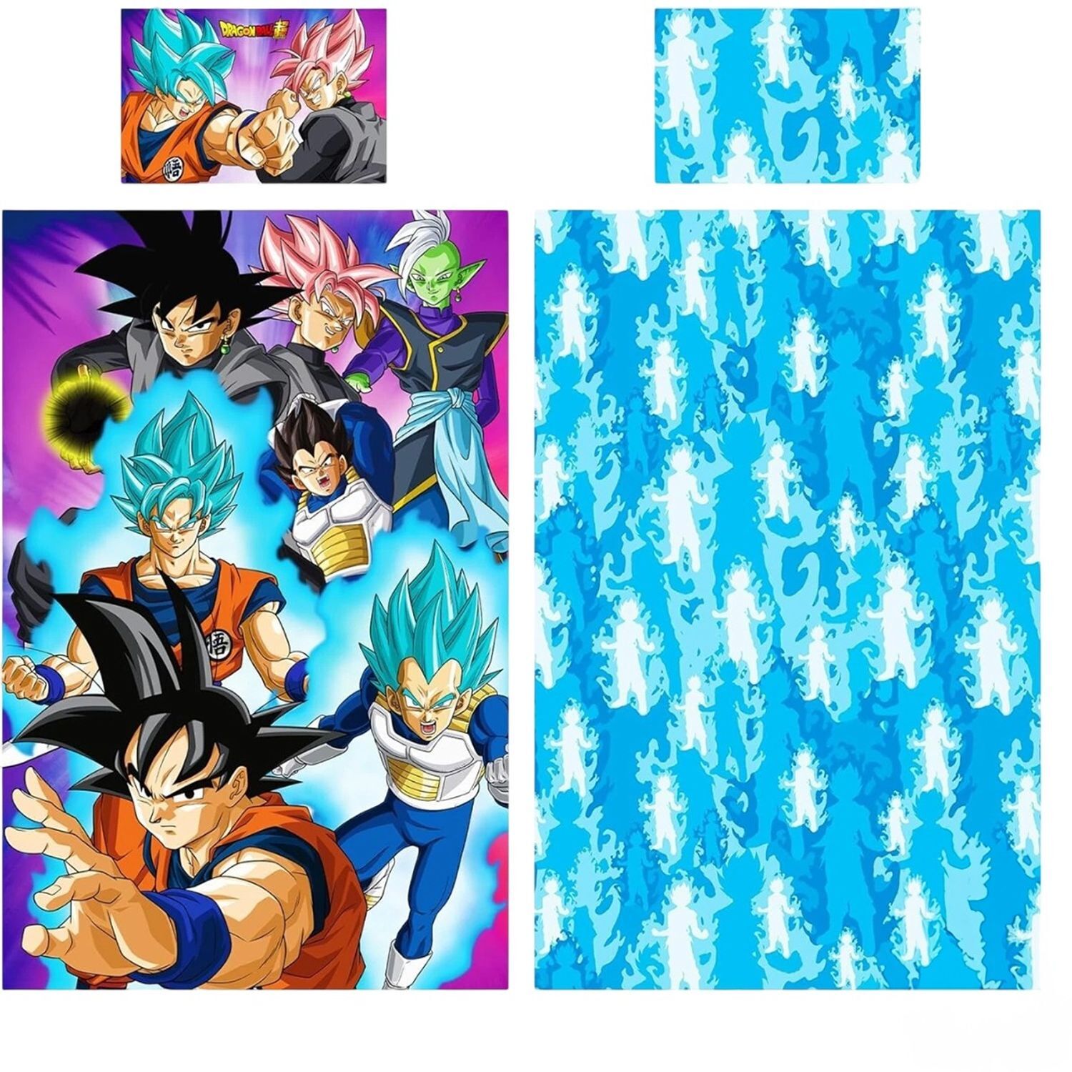 Dragon Ball Z Reversible Goku & Vegeta Duvet Set - Multicoloured/Multicoloured