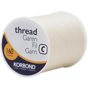 Korbond Polyester Thread Cream 160m