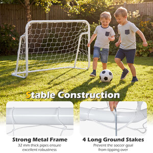 Mini Metal Football Goal Post System with Net