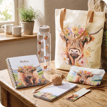 highland cow stationery