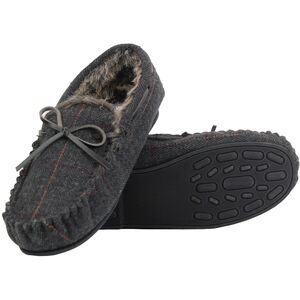 Mens Moccasin Slippers with Memory Foam