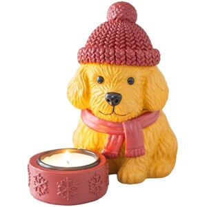 Winter Puppy Tealight Holder