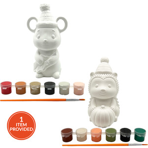 Paint Your Own Ceramic Woodland Animal Kit