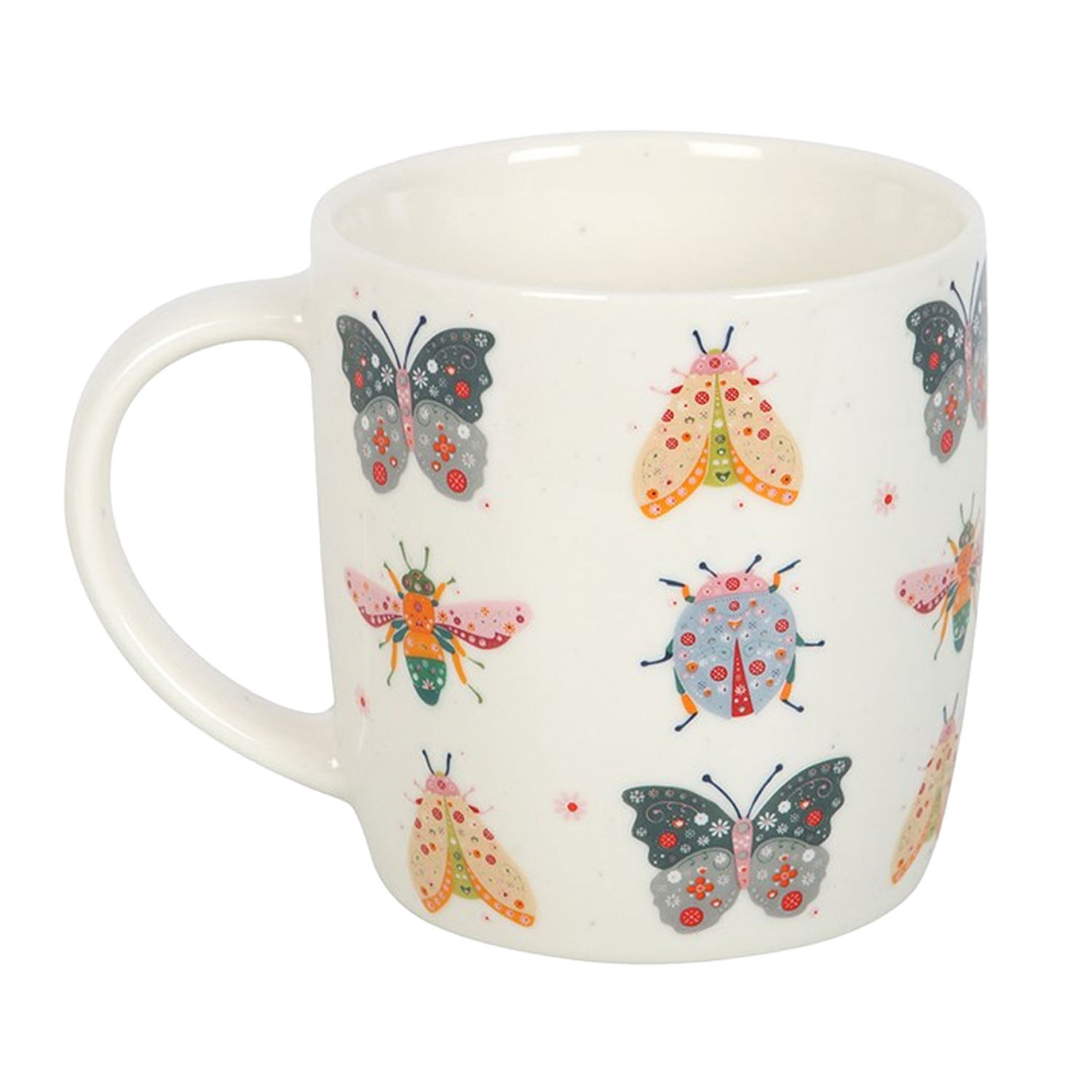 Something Different Floral Bug Mug - White/Multicoloured