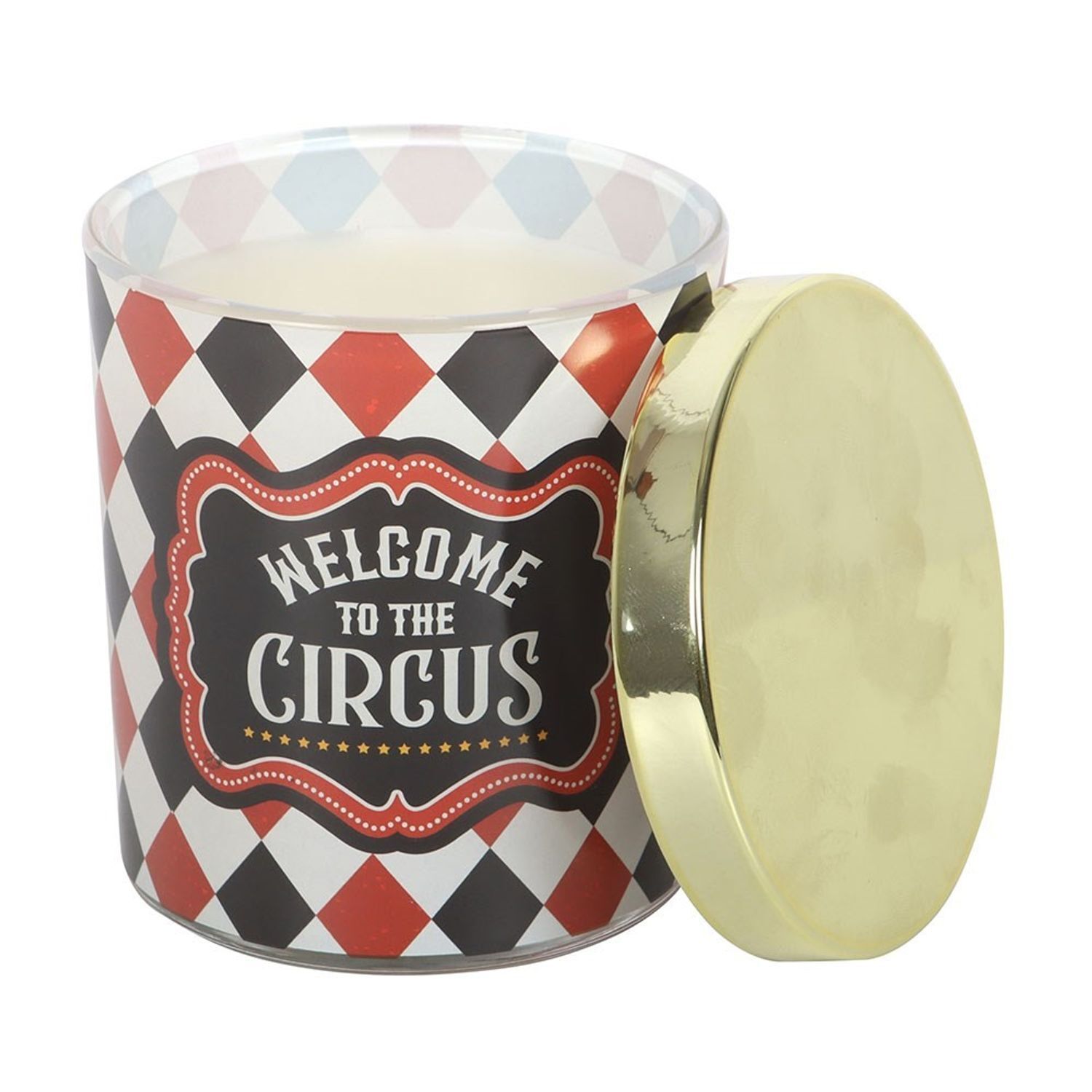 Something Different Welcome To The Circus Vanilla Sugar Mystic Circle Scented Candle - Black/Orange/Blancwhite