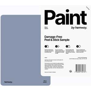 Hemway Chalk Based Furniture Paint A5 Sample, Denim, Peel & Stick