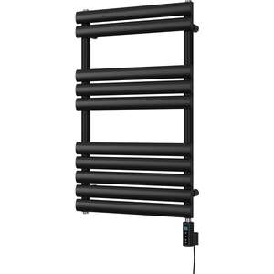 Omeara - Black Electric Towel Rail Thermostatic WIFI