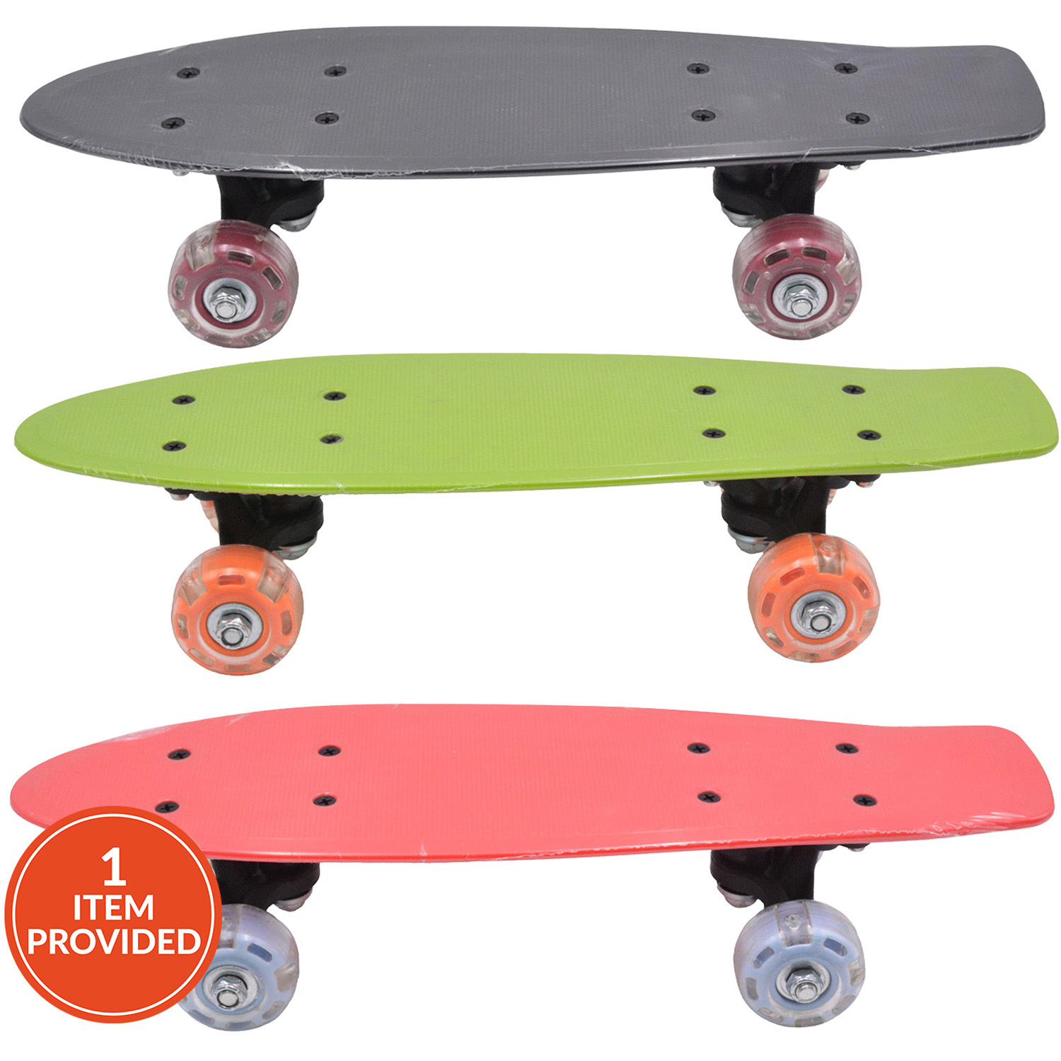 LED Wheel Plastic Skateboard