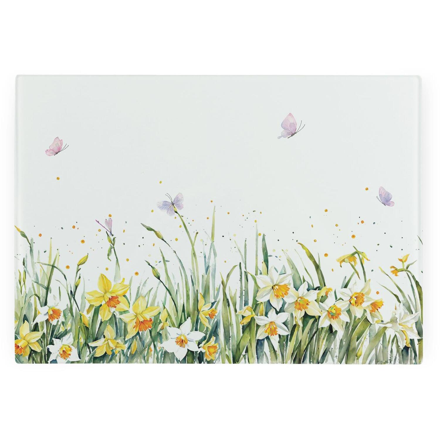 Image of Spring Time Daffodils Smooth Glass Worktop&hellip;