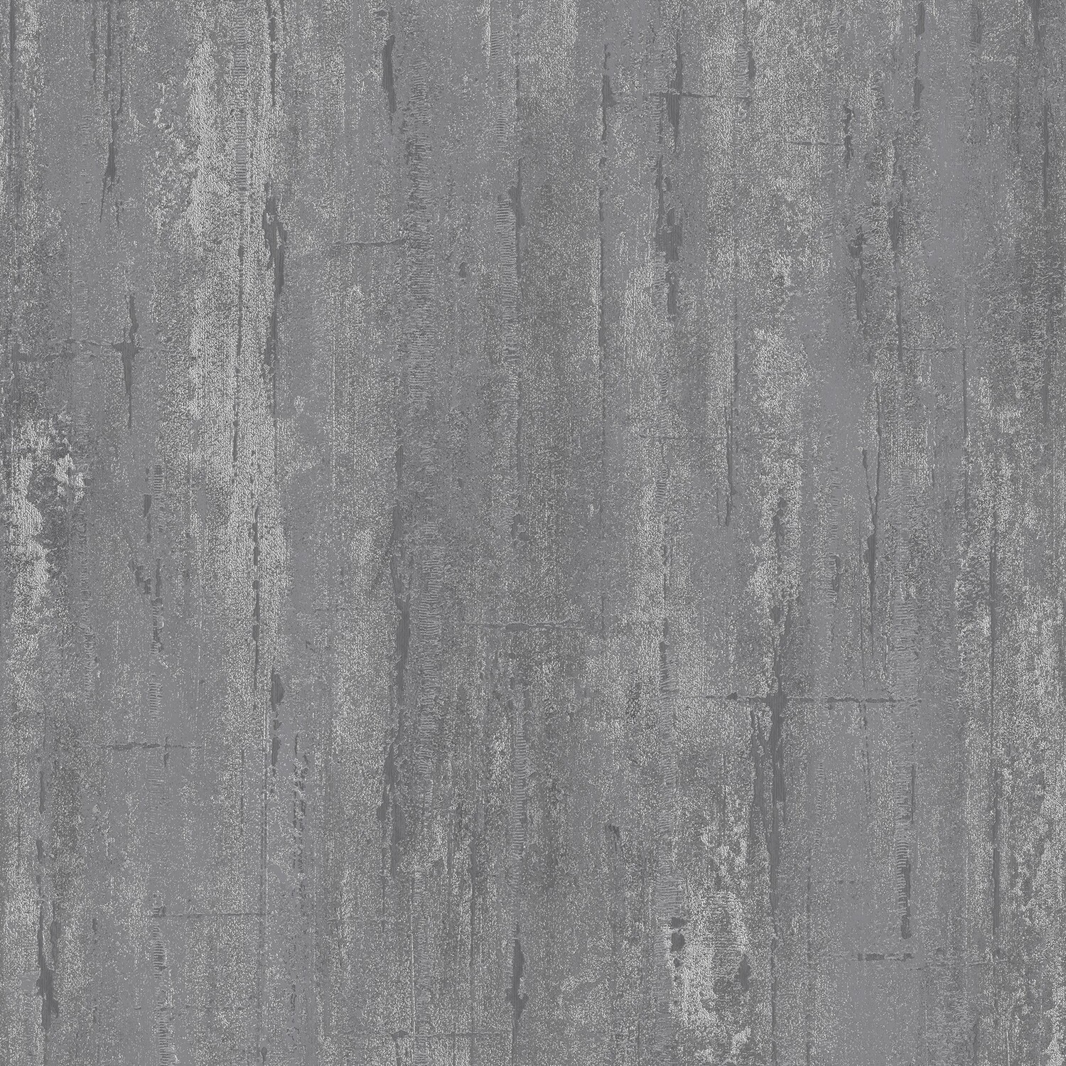 Grandeco Cave Distressed Plaster Blown Vinyl Textured Wallpaper - Charcoal Grey - Image 1