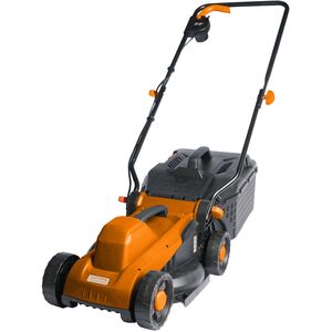Electric Lawn Mower 1200W - 320mm cut, 3 heights, 30L box, folding handle, compact design