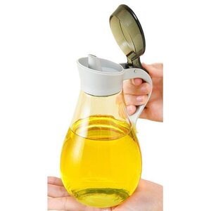 380ml Glass Syrup and Olive Oil Pouring Bottle with Plastic Top - Assorted Colours
