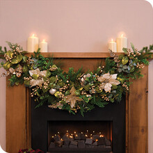 christmas, garlands, decor