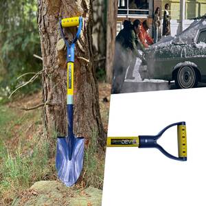 Pegdev Round Mouth Snow Shovel 28in Fibreglass PYD Handle