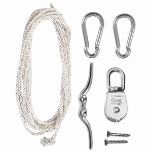 Stainless Steel Easy Hoist Standard Fixing Kit for Shade Sail Fitting Accessory