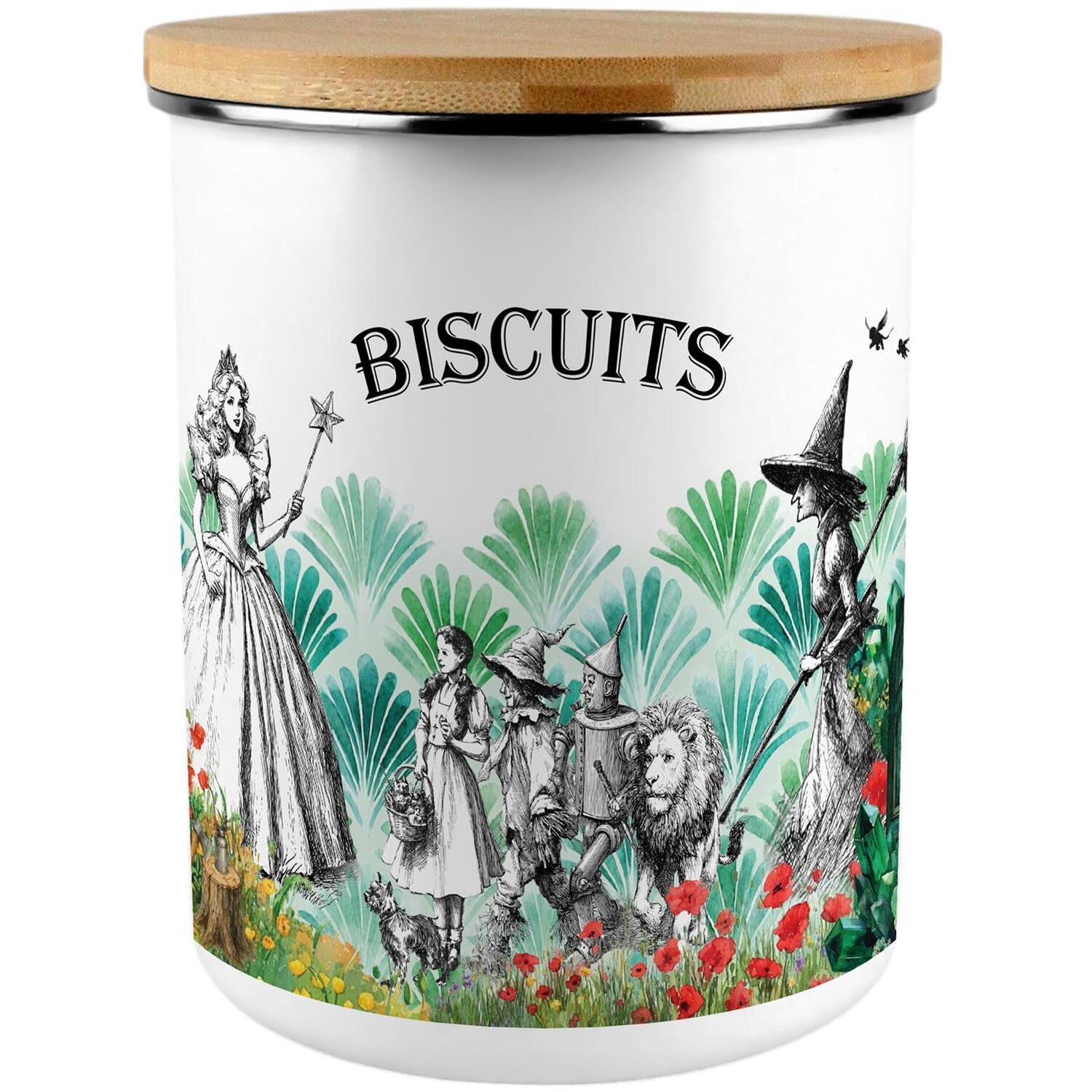 Wizard of Oz Biscuit Tin - 2.7L Extra Large Enamel Kitchen Storage Canister Gift - Image 2