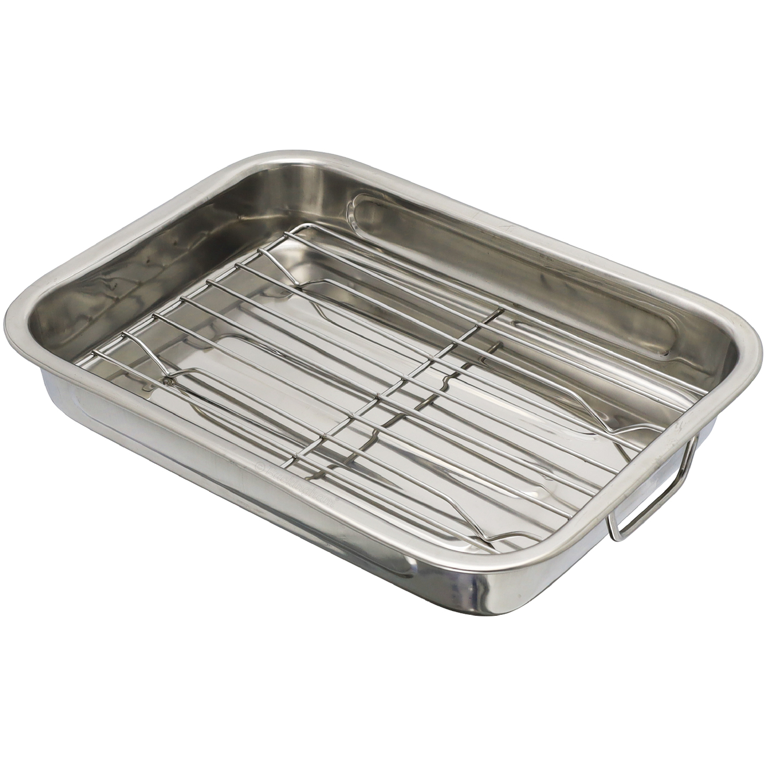 Image of Stainless Steel Roasting Pan with Removable&hellip;