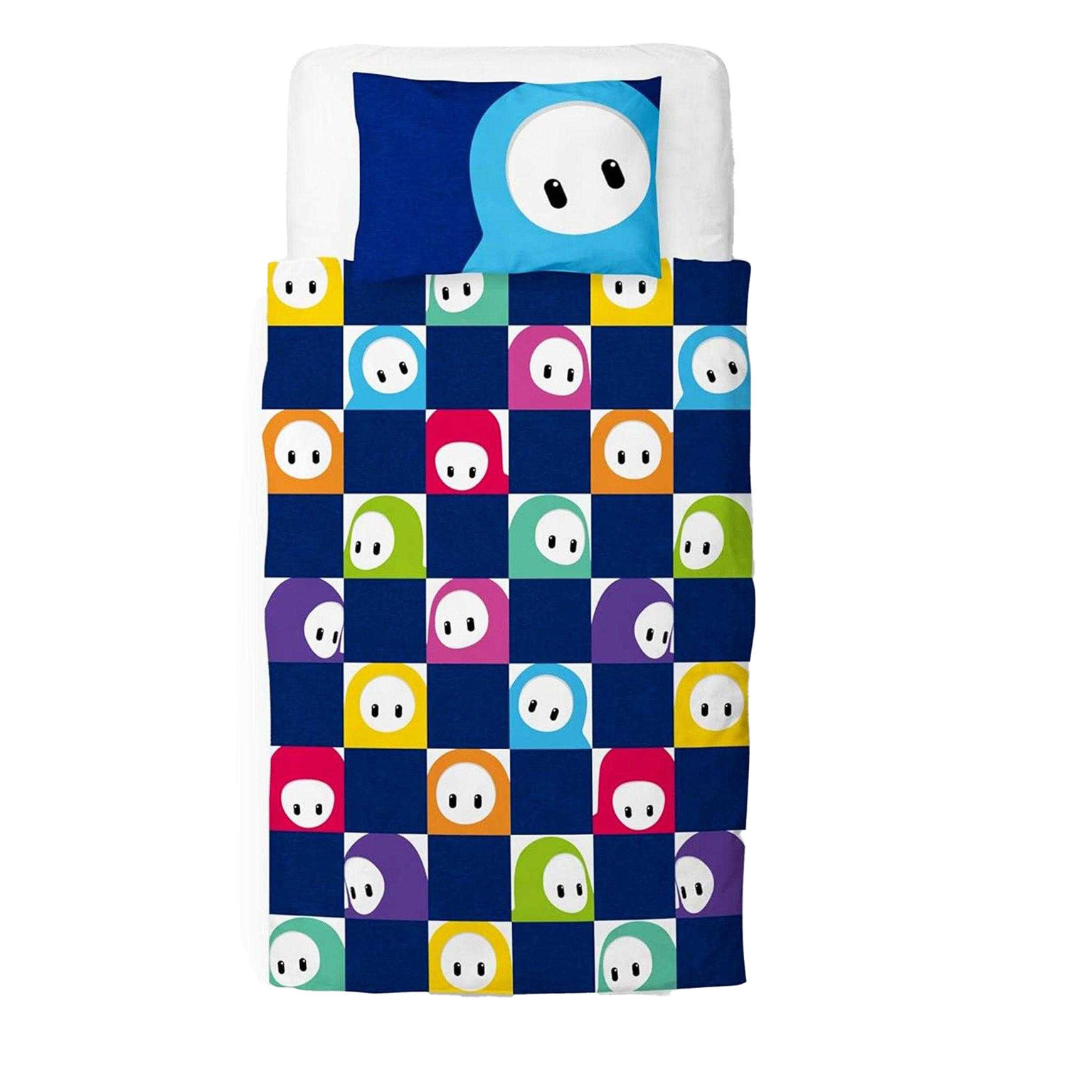Fall Guys Grid Reversible Duvet Set - Multicoloured/Multicoloured