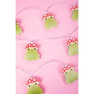 Maurice Mushroom Frog LED String Lights Battery Powered.