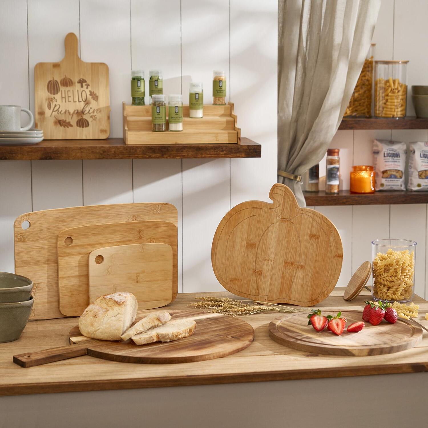 Image of OHS Bamboo Autumn Wooden Serving Board&hellip;