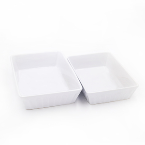 2pc Lasagne Dish Set with Medium Ceramic Baking Dish and Large Ceramic Baking Dish