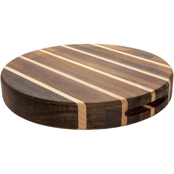 Rockingham Forge End Grain Round 30cm Chopping Board